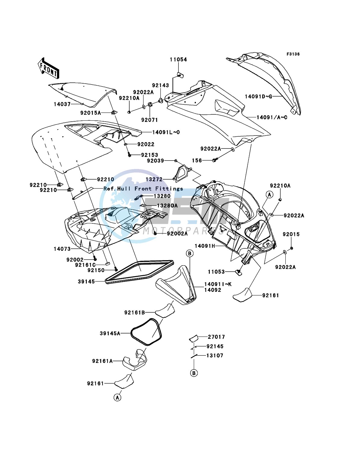 Hull Middle Fittings