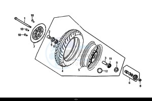 ORBIT II 50 (45 KM/H) (AE05W8-EU) (L8-M0) drawing FRONT WHEEL