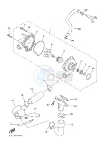 XJ6N 600 XJ6-N (NAKED) (20SV) drawing WATER PUMP