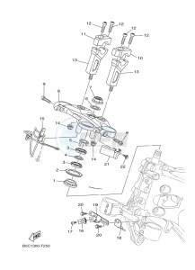 TRACER 900 MTT850 (B5C9) drawing STEERING