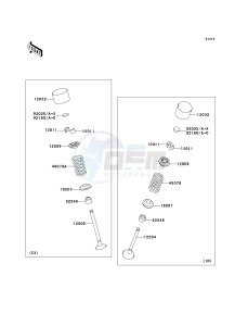 KRF 750 F [TERYX 750 4X4 NRA OUTDOORS] (F8F) C9FB drawing VALVE-- S- -