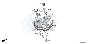 CRF450RG CRF450R Europe Direct - (ED) drawing CYLINDER HEAD COVER