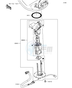 Z1000SX_ABS ZX1000MFF FR GB XX (EU ME A(FRICA) drawing Fuel Pump