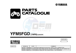 YFM550FWA YFM5FGD GRIZZLY 550 (1NP8) drawing .1-Front-Page