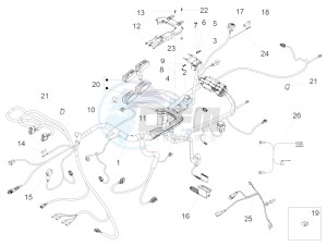 Eldorado 1400 1380 (EMEA, APAC) drawing Central electrical system