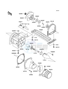 JET SKI X-2 JF800A7F EU drawing Jet Pump