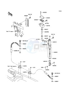 KLX250 KLX250SDF XX (EU ME A(FRICA) drawing Rear Master Cylinder