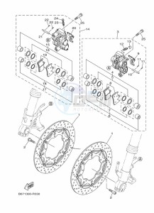 MT-10 MTN1000 (B67S) drawing FRONT BRAKE CALIPER