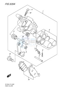 RV125 VAN VAN EU drawing FRONT CALIPER