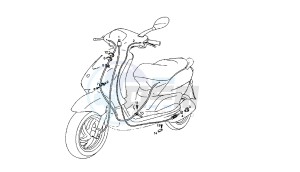 BOULEVARD - 50 CC 4T EU2 25 KM/H drawing WIRING HARNESS