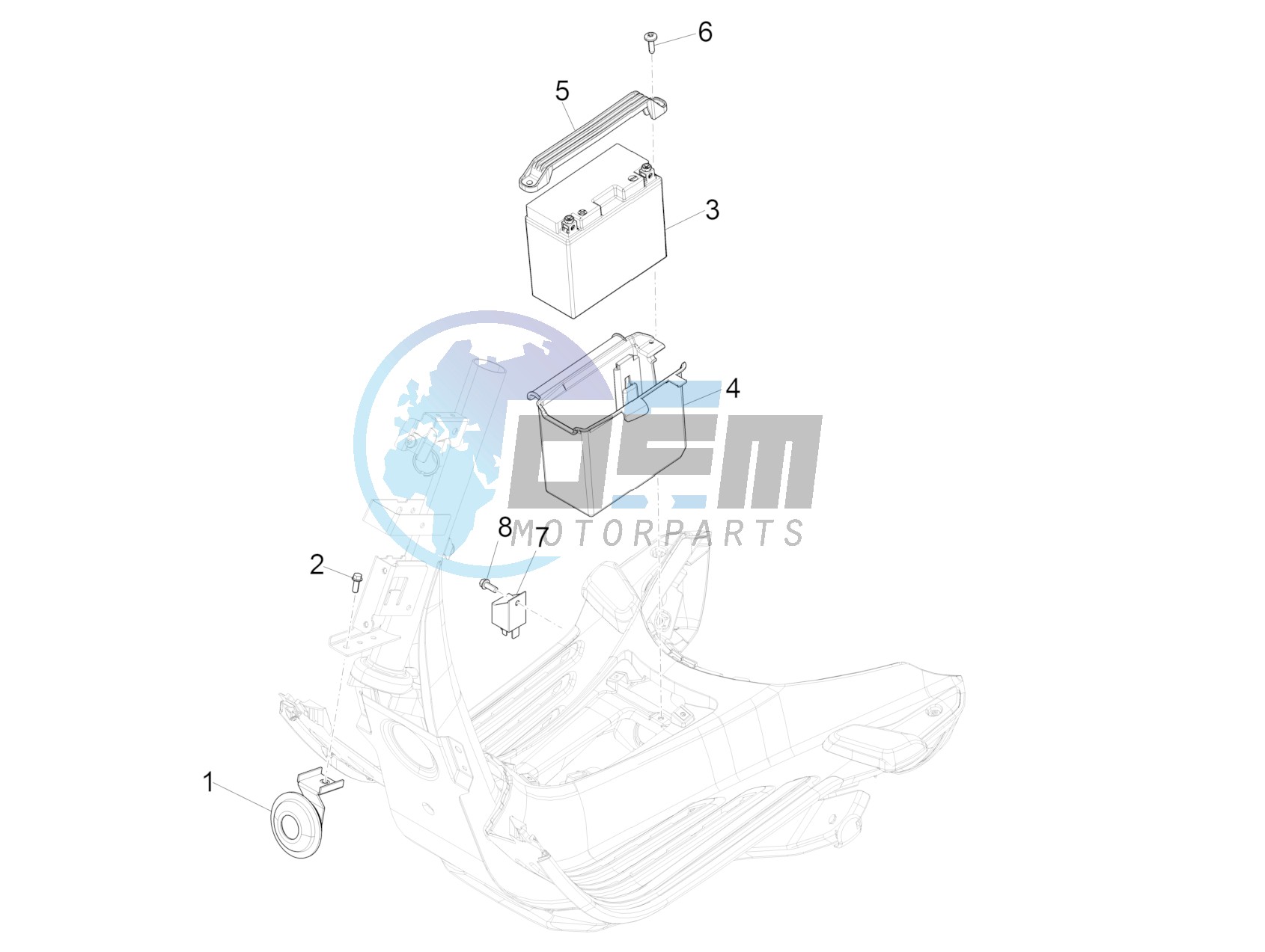 Remote control switches - Battery - Horn