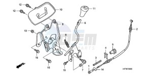 TRX420FAA Europe Direct - (ED) drawing SELECT LEVER