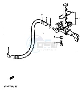 GSX-R1100 (G-H-J) drawing FUEL COCK