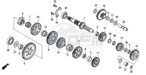 TRX300FW FOURTRAX drawing TRANSMISSION