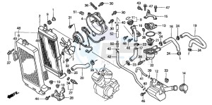 VT750DC SHADOW SPIRIT drawing RADIATOR