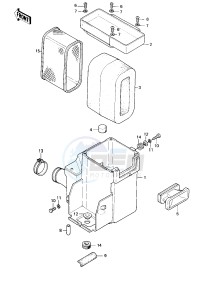 KE 175 D [KE175] (D2-D3) [KE175] drawing AIR CLEANER -- 80-81 KE175-D2_D3- -