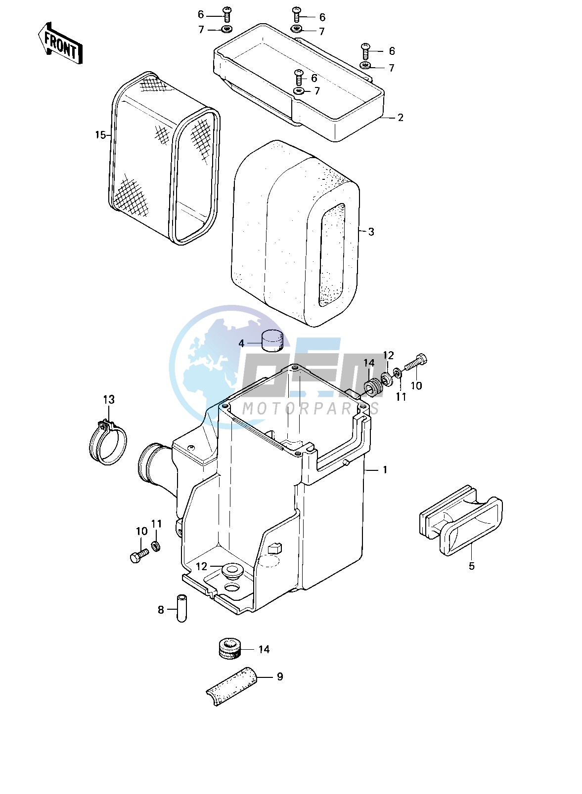 AIR CLEANER -- 80-81 KE175-D2_D3- -