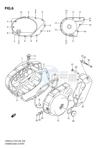 VZ800 (E3-E28) MARAUDER drawing CRANKCASE COVER