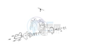 SENDA R DRD RACING - 50 CC VTHSR1D2B. EU2 drawing WATER PUMP