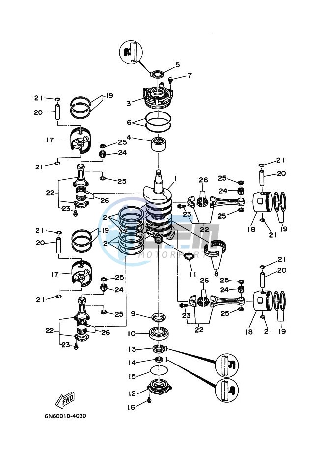 CRANKSHAFT--PISTON