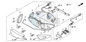 CBF600N drawing REAR COMBINATION LIGHT