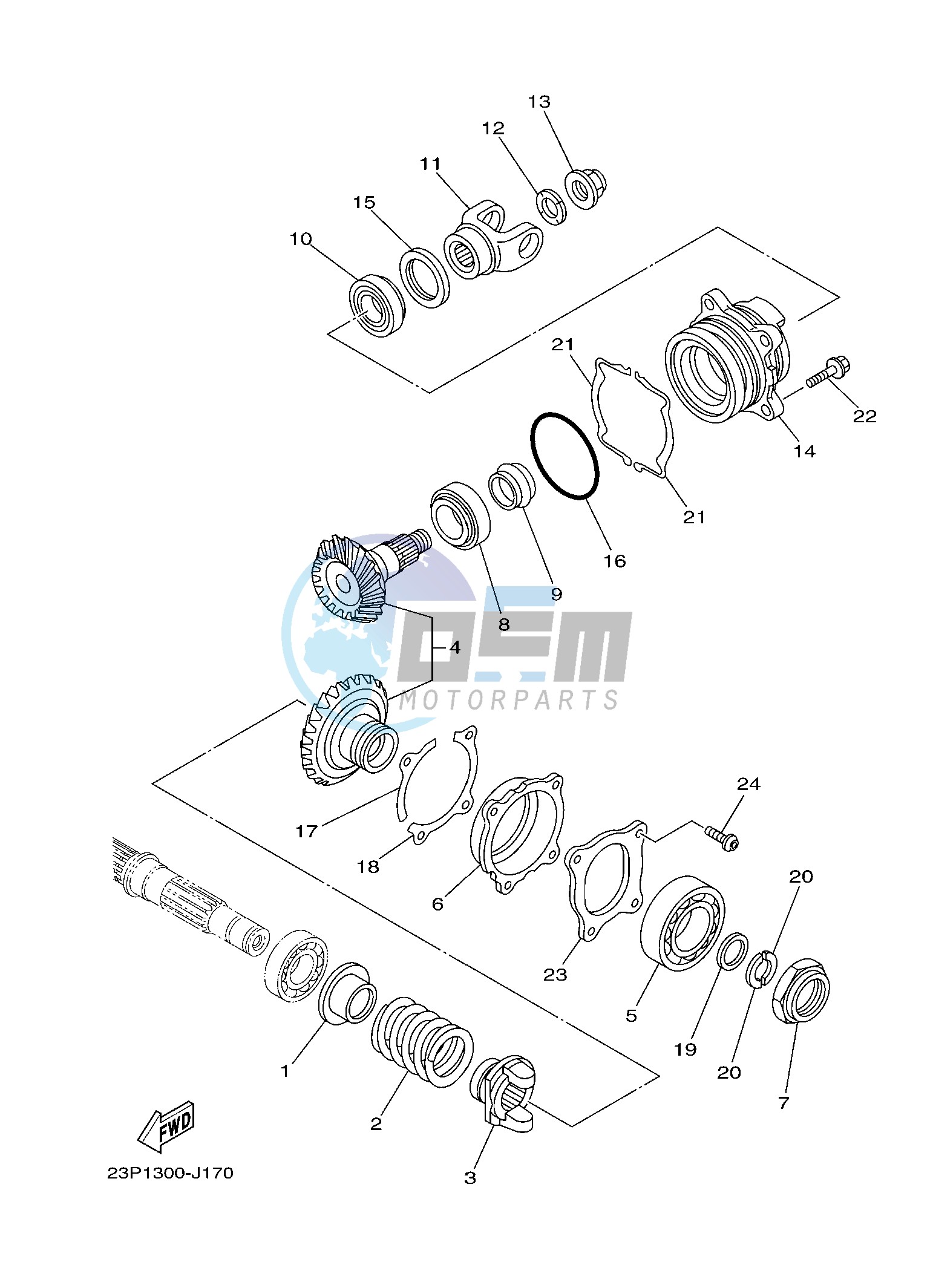 MIDDLE DRIVE GEAR