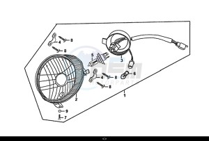 FIDDLE II 50 (25 KM/H) (AF05W4-NL) (E4) (L8-M0) drawing HEAD LIGHT