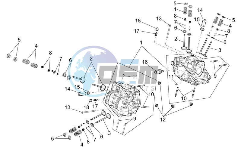 Cylinder head - valves