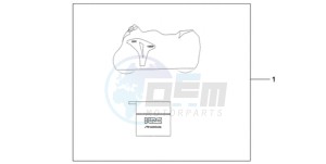 CBR1000RR9 France - (F / MK) drawing INDOOR BODY COVER HRC