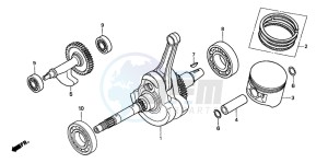 TRX500FM drawing CRANKSHAFT/PISTON