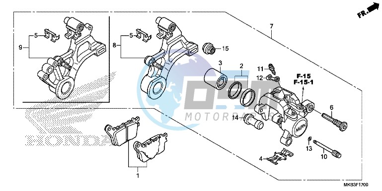 REAR BRAKE CALIPER