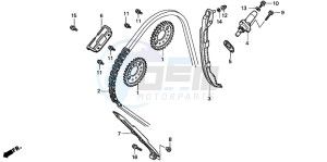 CB900F 919 drawing CAM CHAIN/TENSIONER