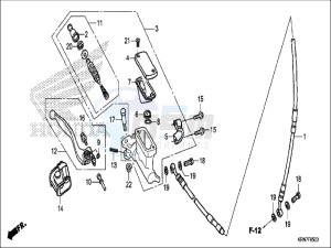 CRF250RH Europe Direct - (ED) drawing FR. BRAKE MASTER CYLINDER