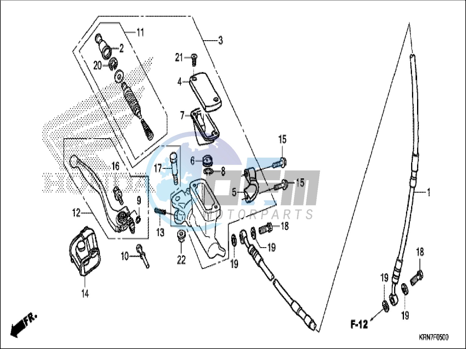 FR. BRAKE MASTER CYLINDER