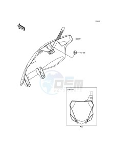 KX250F KX250ZFF EU drawing Accessory