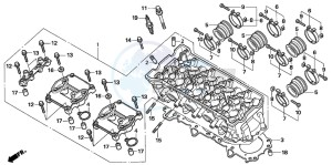 CBF1000 drawing CYLINDER HEAD