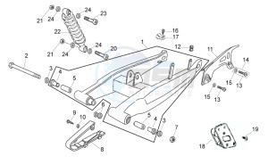 RX-SX 50 1000 drawing Swing arm