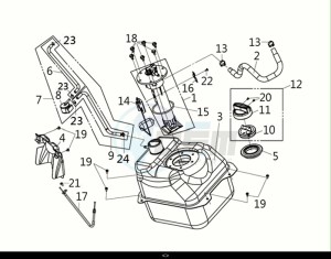 HD 300I ABS (LS30W2-EU) (E5) (M1) drawing FUEL TANK