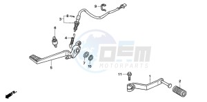 VFR800A drawing PEDAL