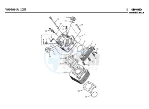 SMX 125 4T drawing T01  CYLINDER