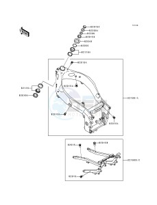 ZX 750 J [NINJA ZX-7] (J1-J2) [NINJA ZX-7] drawing FRAME