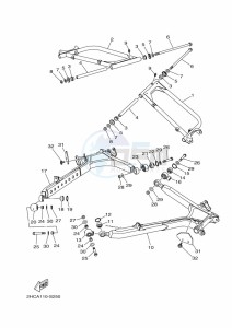 YXZ1000E YXZ1000R (B5JD) drawing REAR ARM