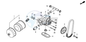 VT750C drawing OIL PUMP