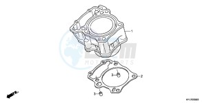 CBR250RD CBR250R 2E - (2E) drawing CYLINDER