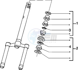 Typhoon 50 drawing Steering bearing ball tracks