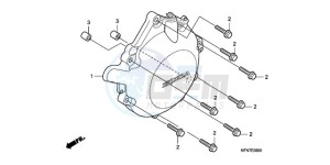 CB1000RA9 France - (F / ABS CMF) drawing A.C. GENERATOR COVER