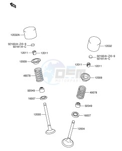 RM-Z250 (E24) drawing VALVE