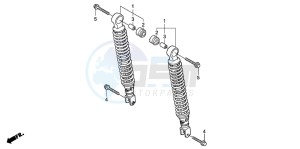 SH125S drawing REAR CUSHION