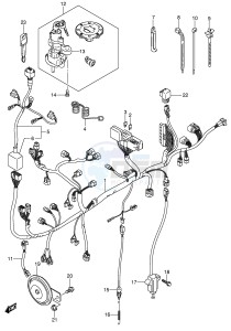 DL650 (E2) V-Strom drawing WIRING HARNESS (MODEL K5 K6 E2,E19)