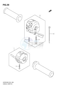 GSF650 (E2) Bandit drawing HANDLE SWITCH